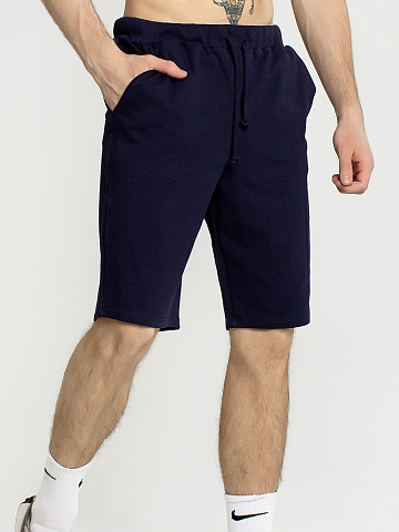 Шорты Мужские из Футера Тёмно-Синий арт.мк250тс